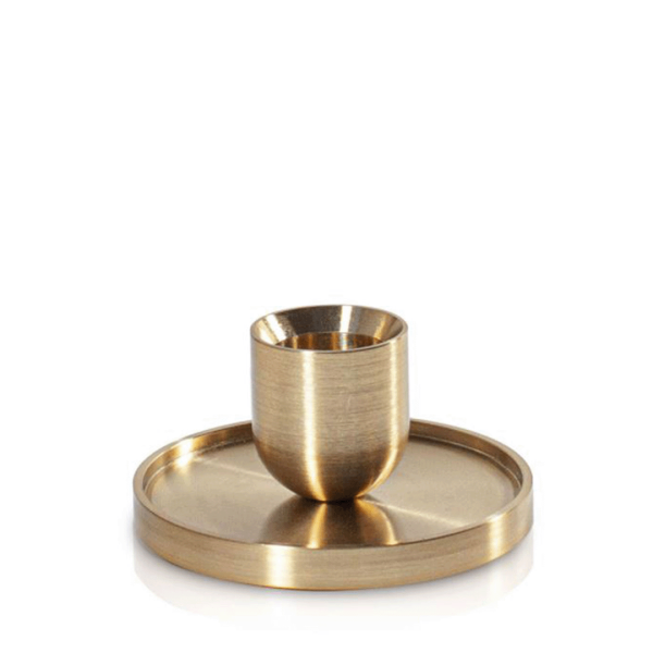 So Gold Dinner Candle Holder - Small