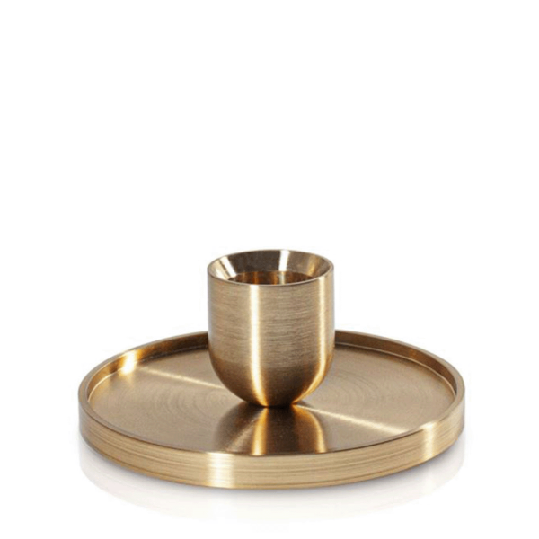 So Gold Dinner Candle Holder - Tall