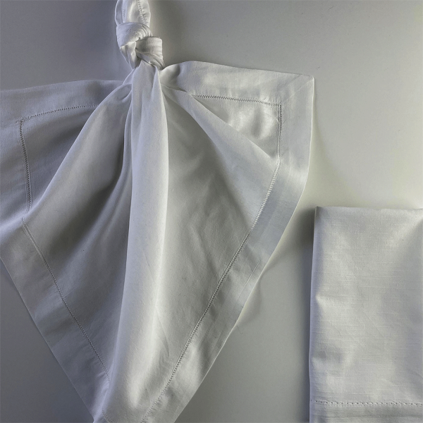 Hemstitched Napkin - White