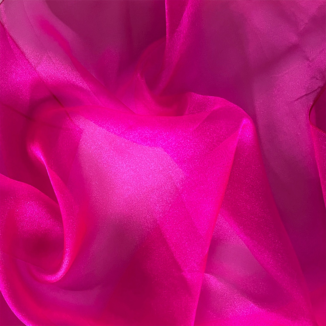 Delicate Organza Tablecloth - Hot Pink - Image 2
