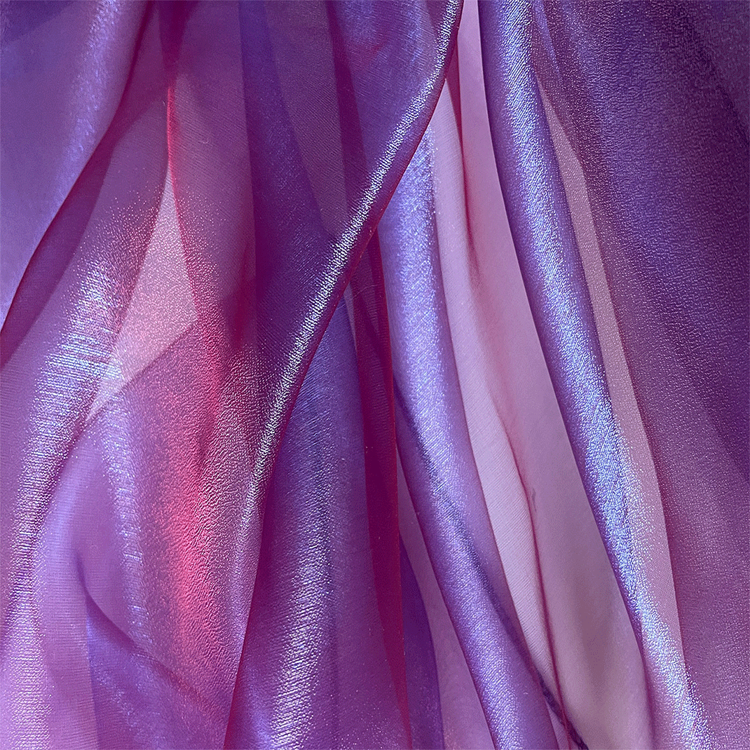 Delicate Organza Tablecloth - Purple - Image 2