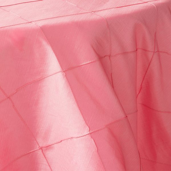 Pintuck Tablecloth - Candy Pink