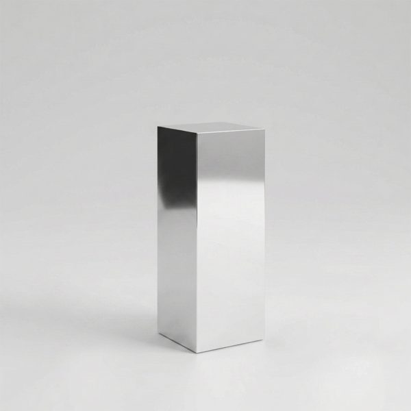 Silver Mirror Plinth - Large