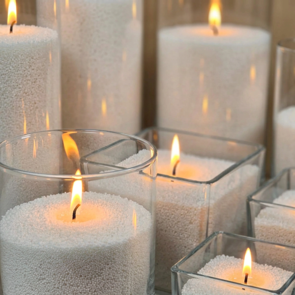 Powdered Wax Candle Sand - White