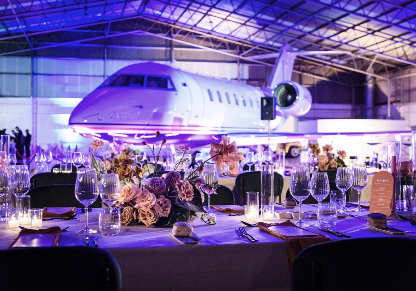 WINE & DINE WITH MASTERCHEFS FOR YPO MELBOURNE CHAPTER AT ESSENDON AIRPORT - PRIVATE HANGER